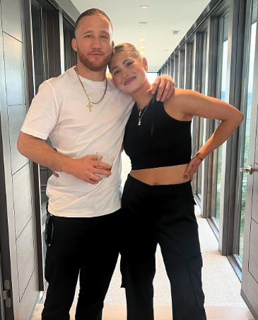 Sophia Romano with her boyfriend Justin Gaethje on a vacation in Salt Lake City, Utah